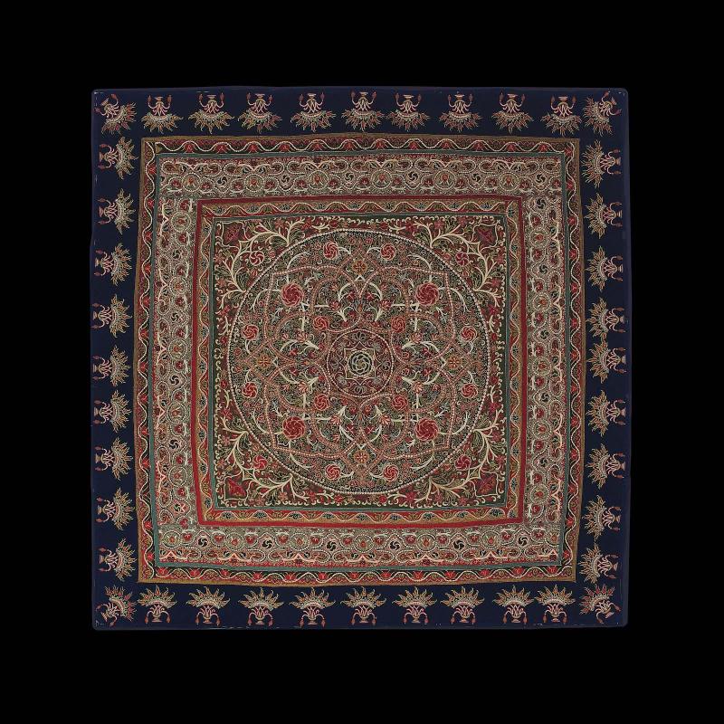 Rashit cover, inlaid and embroidered