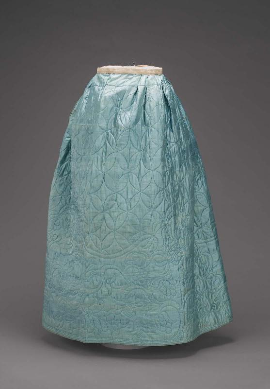 Quilted petticoat and matching piece
