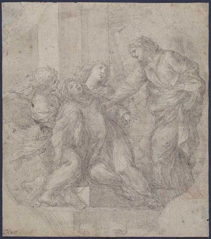 St. Catherine of Siena Receiving the Heart of Christ