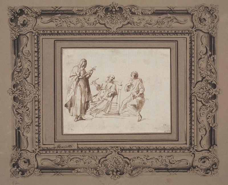 A Nun and Two Monks in Conversation