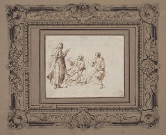 A Nun and Two Monks in Conversation