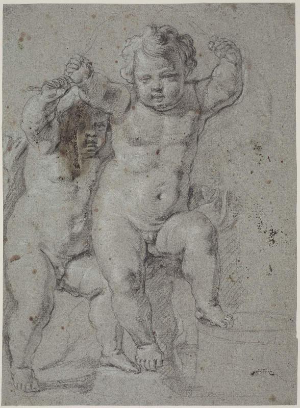 Two Putti at Play