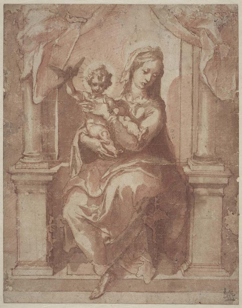 Madonna and Child Enthroned