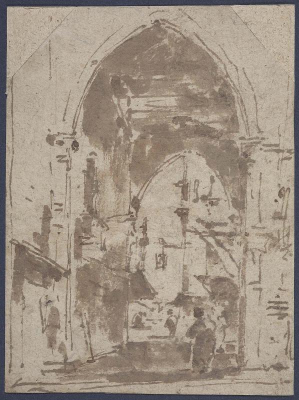 An Archway with Figures