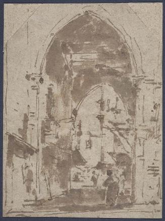 An Archway with Figures