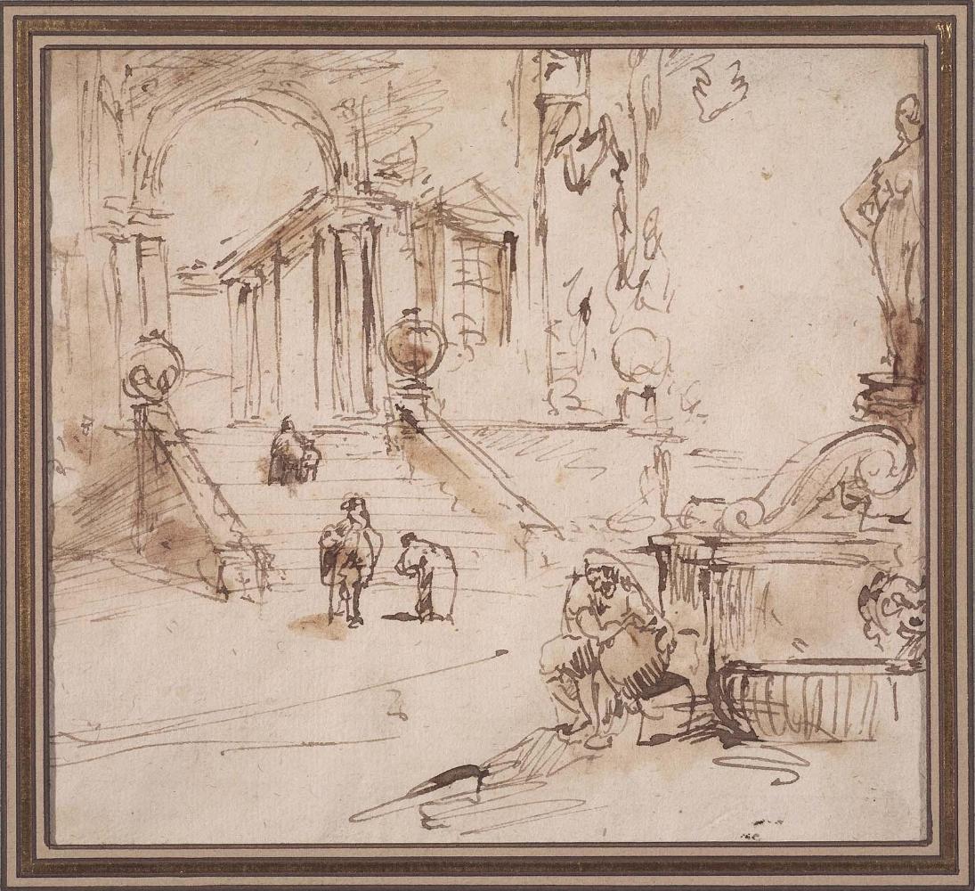 Architectural Capriccio with Fountain