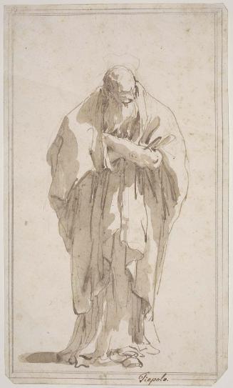 Old Man Standing with Arms Folded