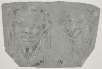 Heads of Two Fauns