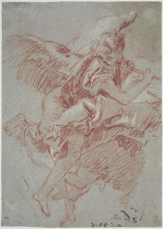 Trumpet-Blowing Angel