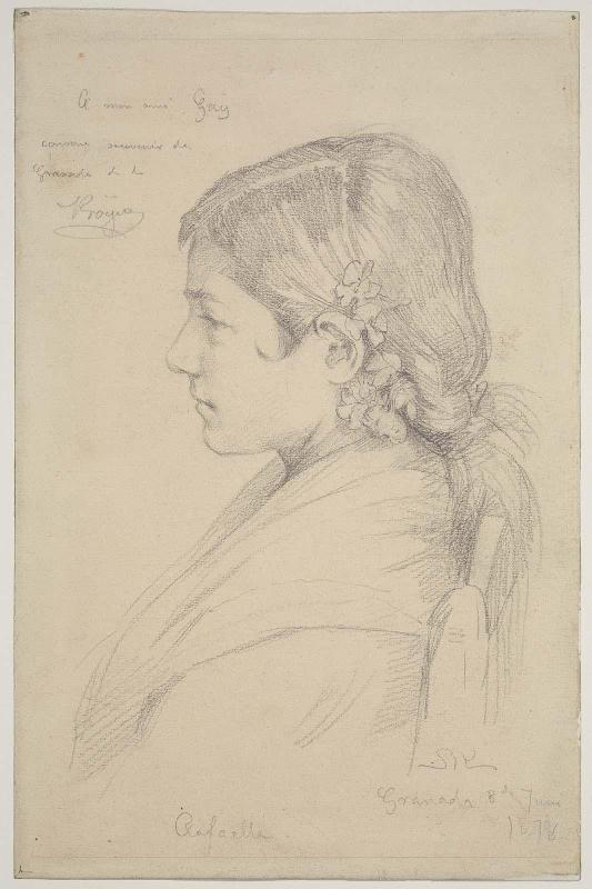 Head of a Young Spanish Girl