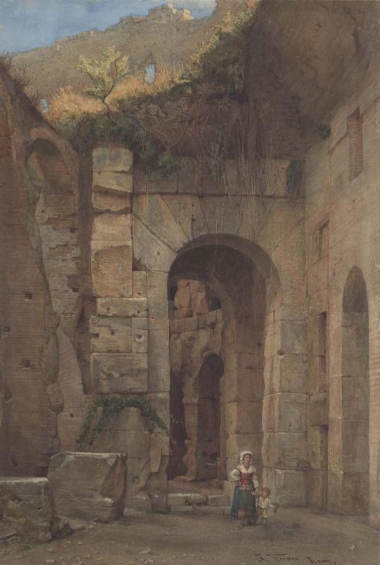 A Passageway in the Colosseum, Rome