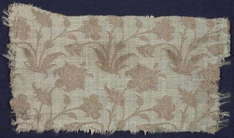 Textile fragment with lilies