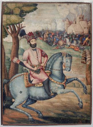 Equestrian portrait of Nadir Shah Afshar