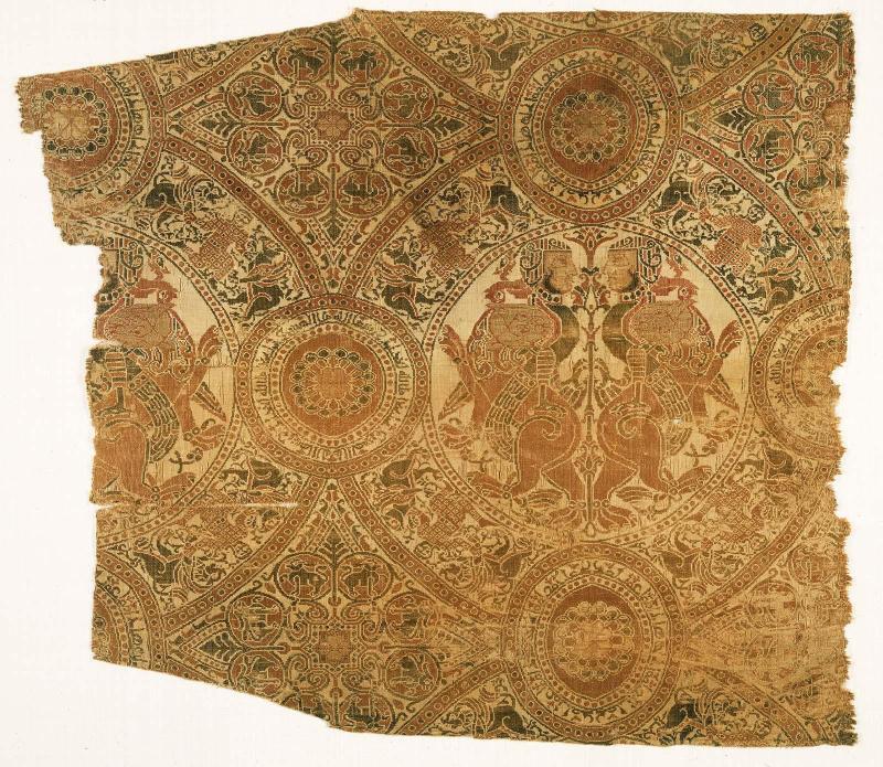 Fragment with wrestling lions and harpies
