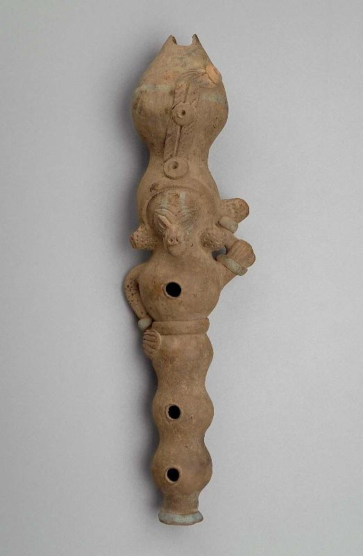 Animal effigy ocarina or flute