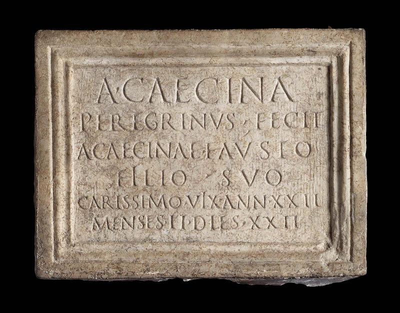 Tablet. (A. Caecina Faustus)