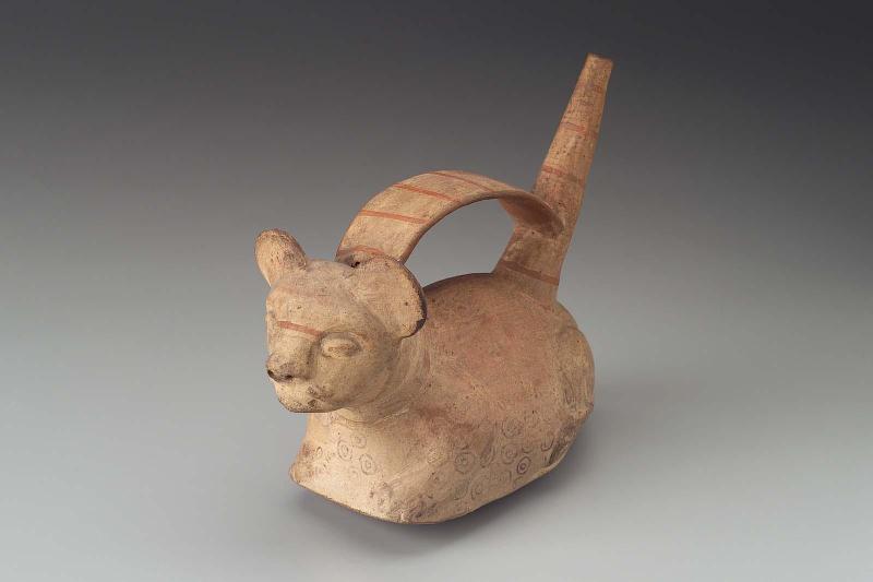 Jaguar effigy whistle