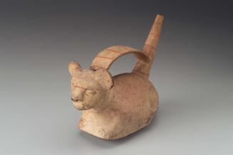 Jaguar effigy whistle