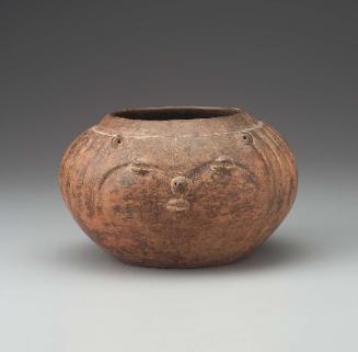 Human face effigy vessel