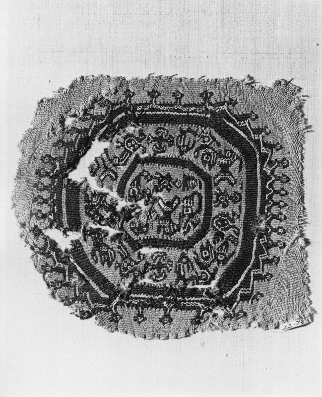Fragment with a tapestry roundel