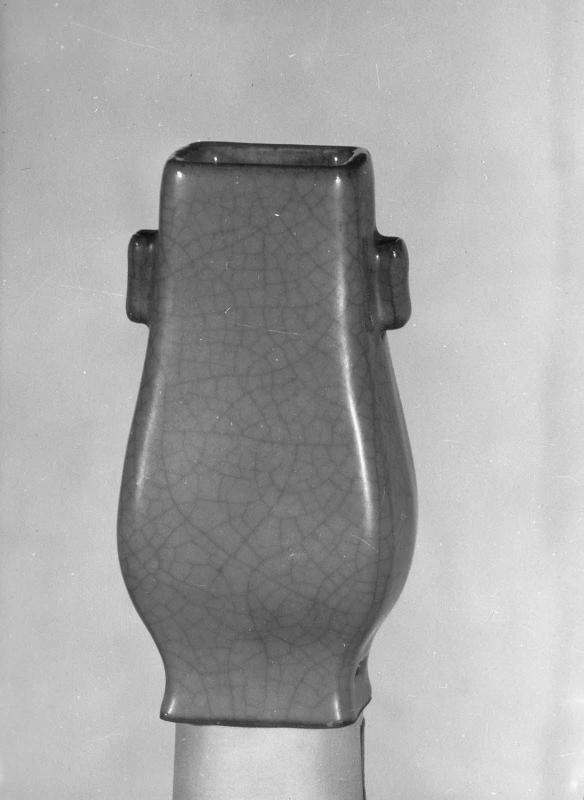 Small vase with tubular handles