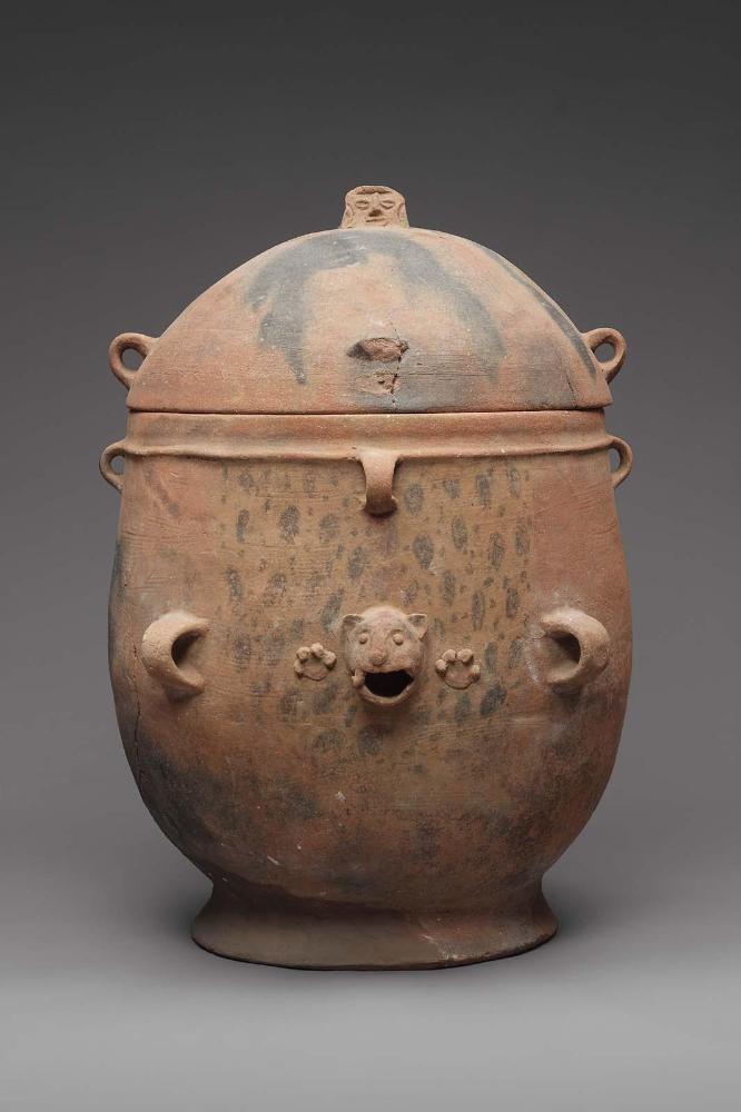 K'iché burial or cache urn lid