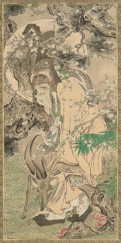 Copy of  painting of Jurôjin attributed to Sesshû