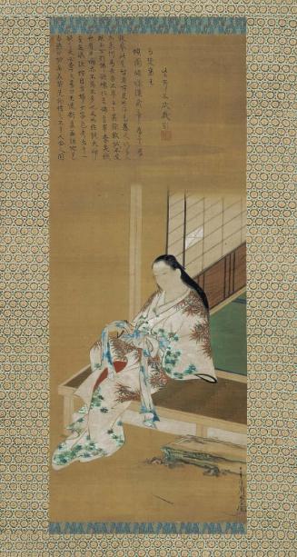 Courtesan Seated on a Veranda