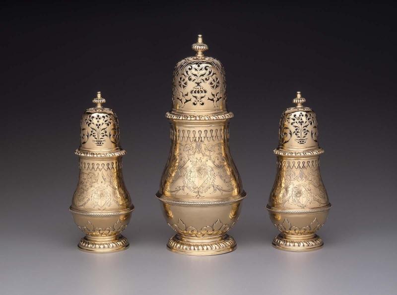 Set of three casters