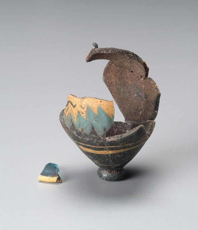 Fragmentary miniature two-handled jar (amphoriskos)