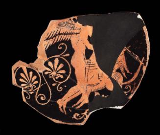 Drinking cup (kylix) with Eros and boy