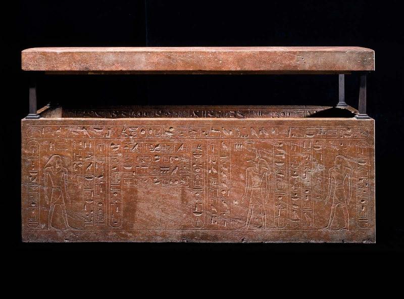 Sarcophagus of Queen Hatshepsut, recut for her father, Thutmose I (box)