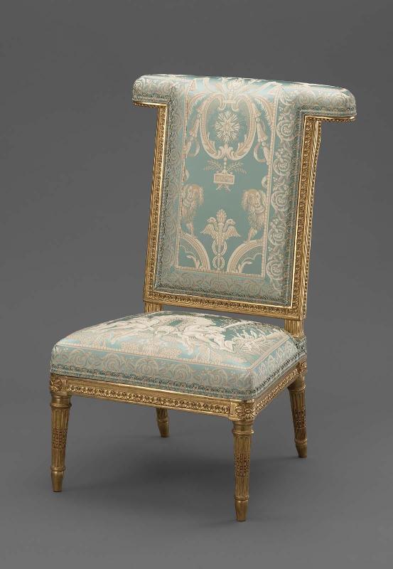 Conservation Status: After Treatment. Re-upholstered