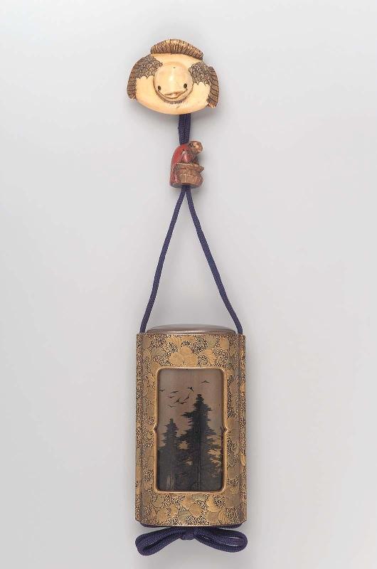 Netsuke in the form a tongue-cut sparrow (shitakiri suzume)