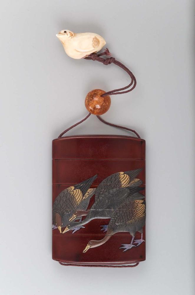 Netsuke in the form of a chick