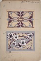 Dessins pour Dessus de Coffret en Marquetries de Bois et Ivoire