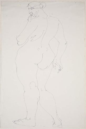 Standing Nude Woman, Seen from Behind