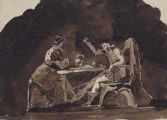 Two cavaliers at table