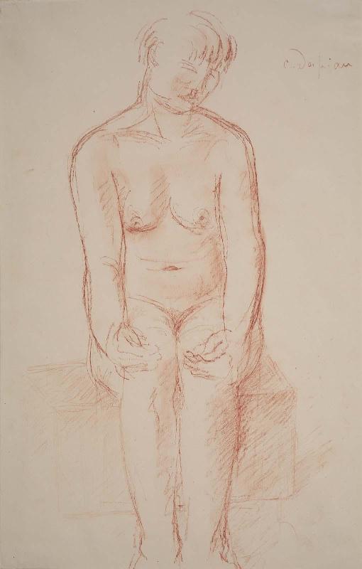 Female Nude, Seated