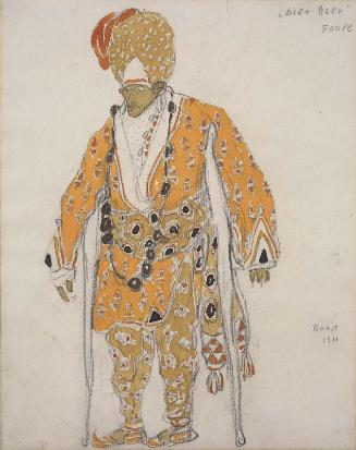 A Beggar (Costume Design for "Dieu Bleu")