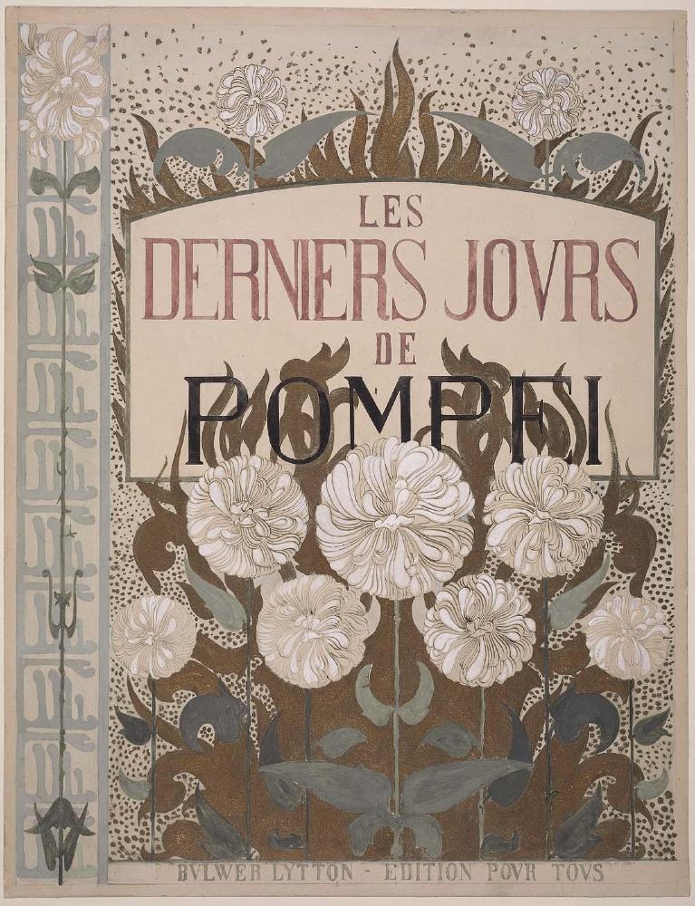 Book Cover Design: Les derniers jours de Pompei (The Last Days of Pompeii)