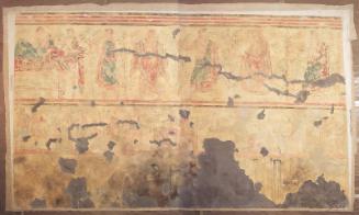 Facsimile of painting on right wall, Tomba Querciola