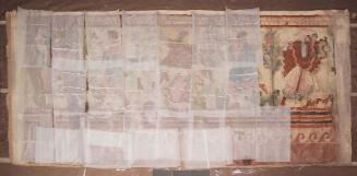 Facsimile of painting on right wall, Tomba del Triclinio