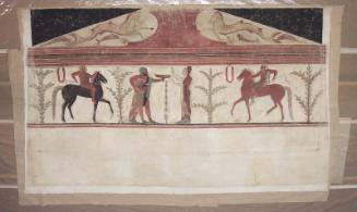 Facsimile of painting on back wall, Tomba del Barone