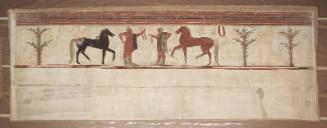 Facsimile of painting on right wall, Tomba del Barone