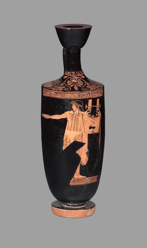 Oil flask (lekythos) with Apollo