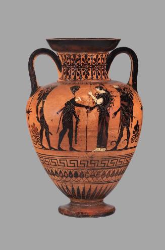 Two-handled jar (amphora) with Herakles