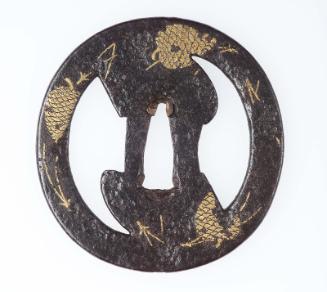 Tsuba with design of fircones