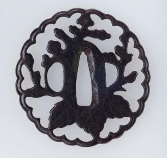 Tsuba with design of paulownia mon