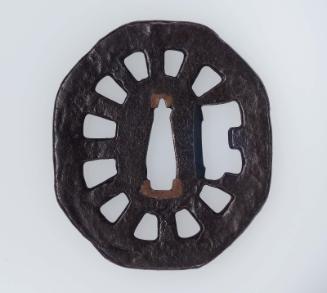 Tsuba in the form of a carriage-wheel